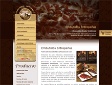 Tablet Screenshot of embutidosentrepenas.es